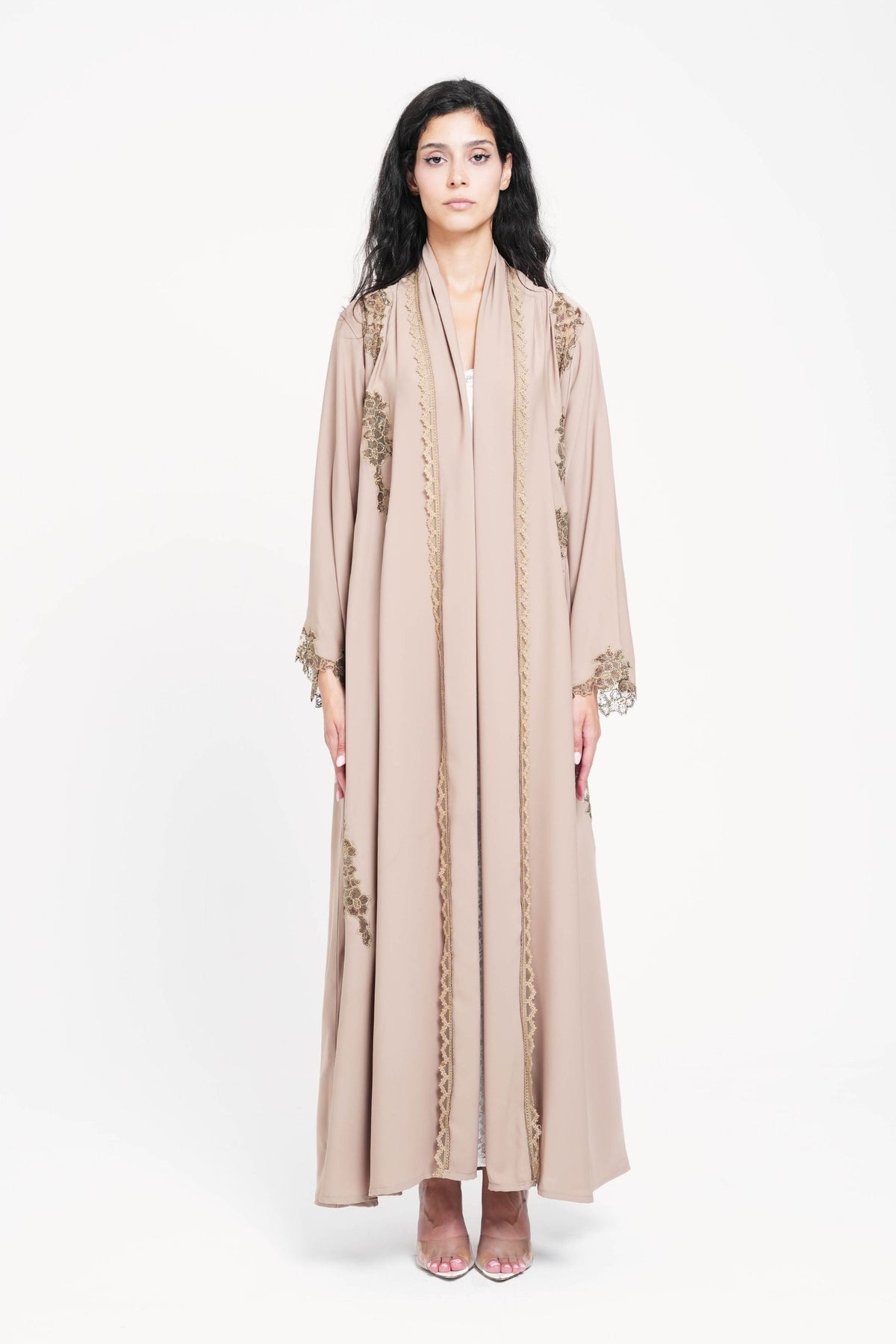 Taupe Gold Abaya