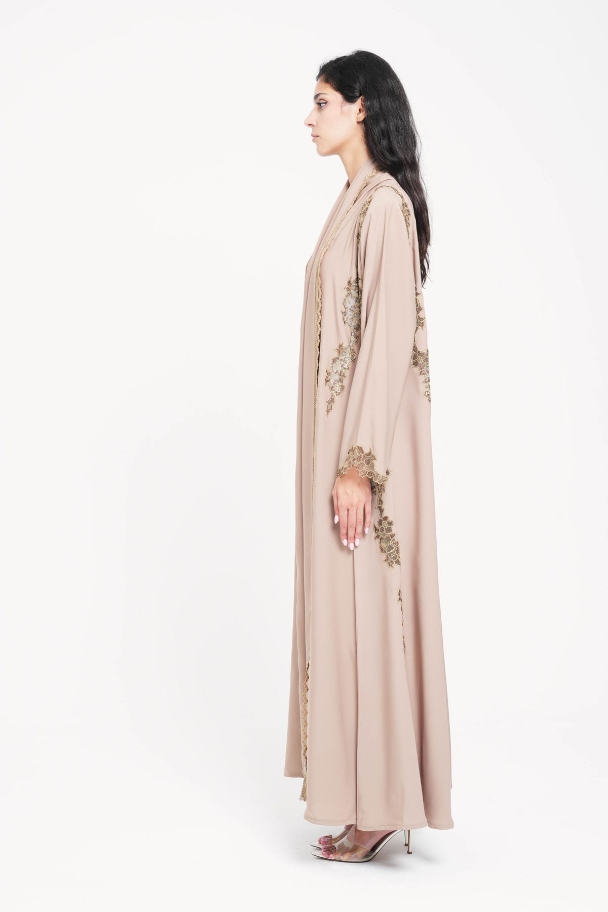 Taupe Gold Abaya